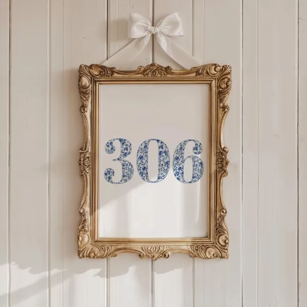 Custom Preppy Dorm Art, Chinoiserie Apartment Decor