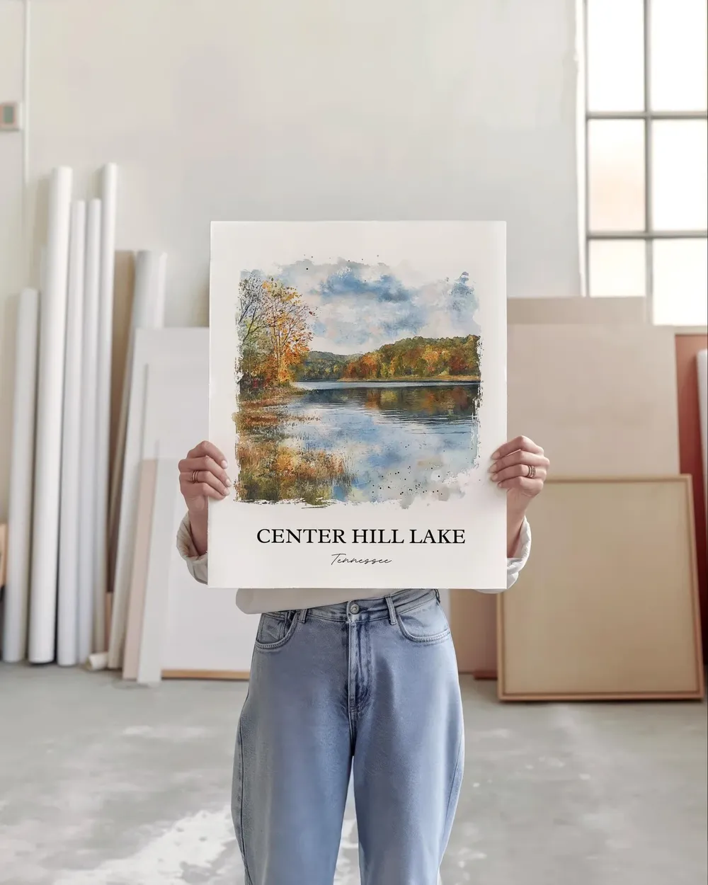 Center Hill Lake Travel Poster, Middle Tennessee - Image 5