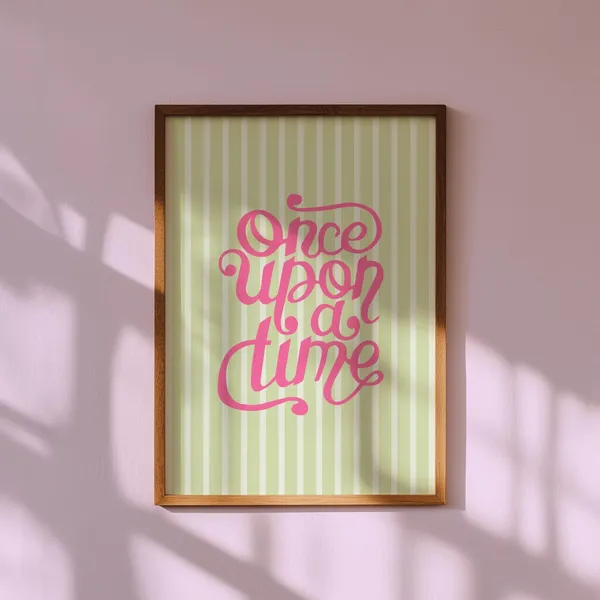 Once Upon a Time Princess Nursery Wall Art