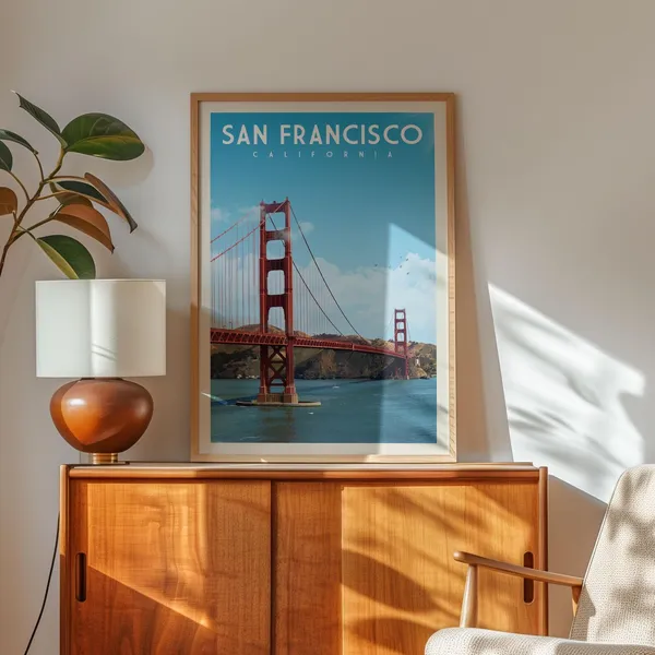 San Francisco Vintage Travel Apartment Poster