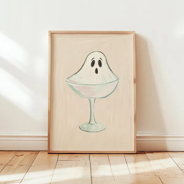 Pink Halloween Art Print