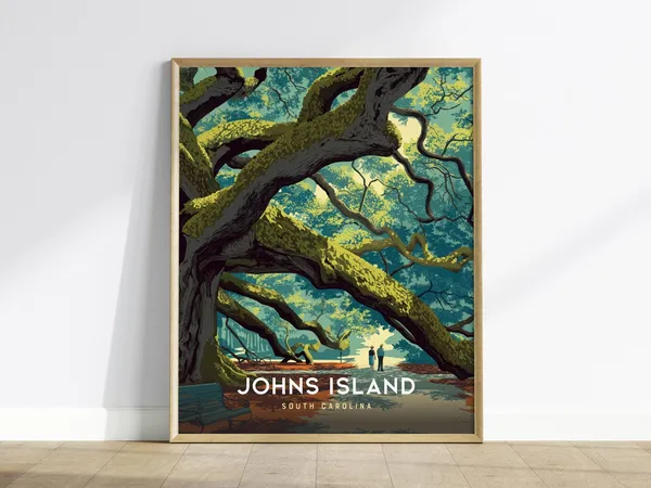 Angel Oak Tree Art Print, South Carolina Wall Art