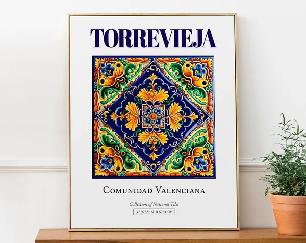 Torrevieja Comunidad Valenciana Spain Travel Poster