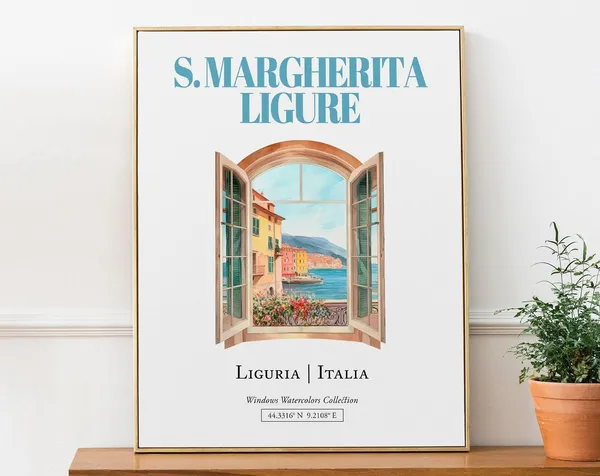 Santa Margherita Ligure Liguria Travel Poster