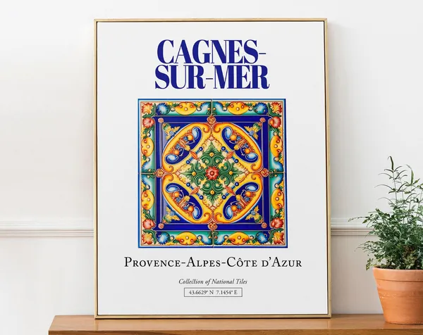 Cagnes-sur-Mer Provence-Alpes-Cote D'Azur Travel Poster
