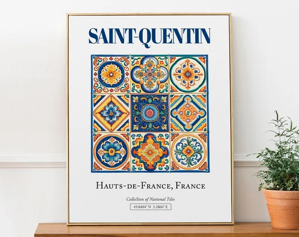 Saint-Quentin Hauts-de-France France Travel Poster