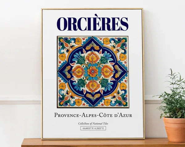 Orcires Provence-Alpes-Côte d'Azur Travel Poster