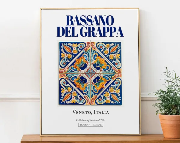 Bassano Del Grappa Veneto Italy Folk Maiolica Art Print