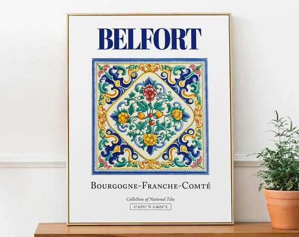 Belfort, Bourgogne-Franche-Comte France Travel Poster