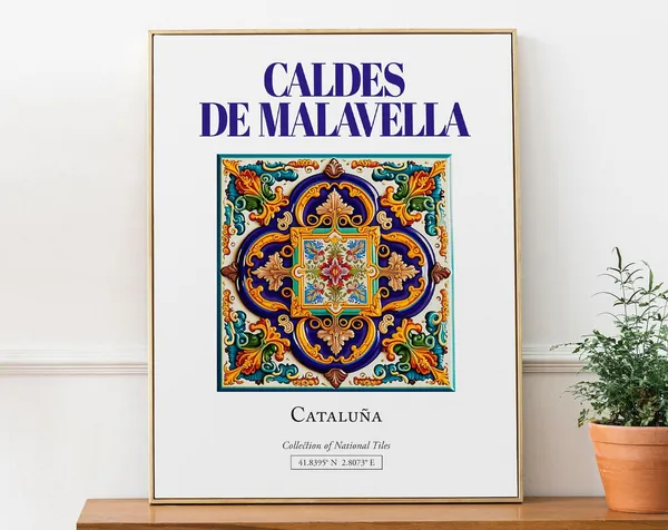 Caldes De Malavella, Spain Minimalist Travel Poster