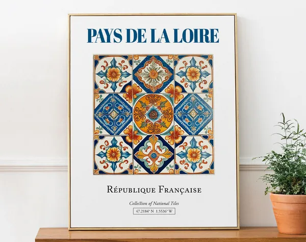 Pays De La Loire France Minimalist Travel Poster