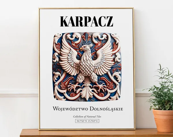 Karpacz Wojewdztwo Dolnolskie Tile Pattern Art Print