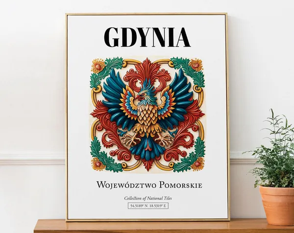 Gdynia Traditional Tile Pattern Art Print