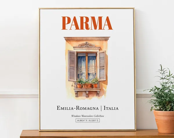 Parma, Emilia-Romagna Italia Travel Poster