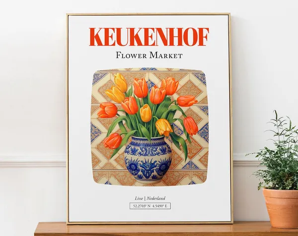Keukenhof Lisse Nederland Tulips Bouquet Art Print