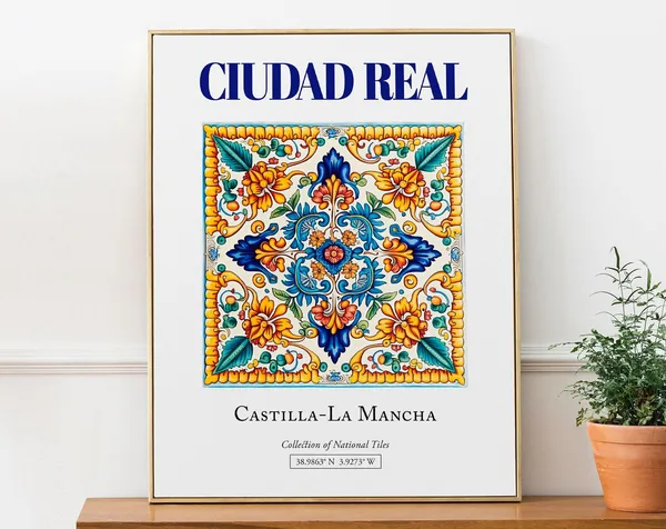 Ciudad Real Castilla-La Mancha Spain Travel Poster