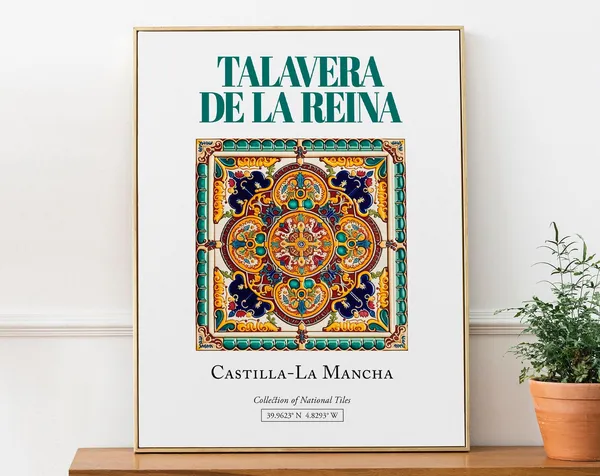 Talavera De La Reina Spain Minimalist Travel Poster
