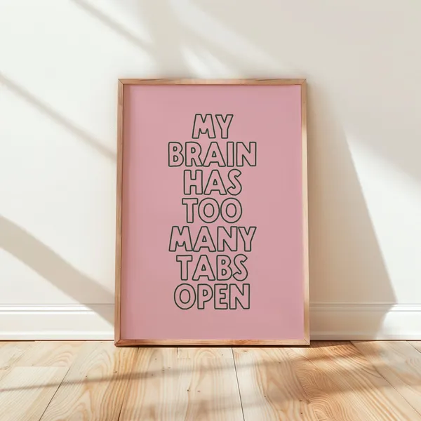 Home Office Cute Decor Work Poster