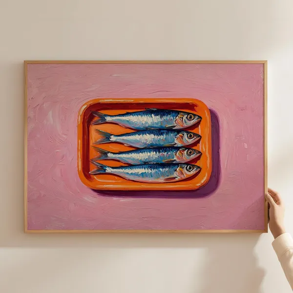 Sardine Tin Kitchen Wall Art Print, Portuguese Style