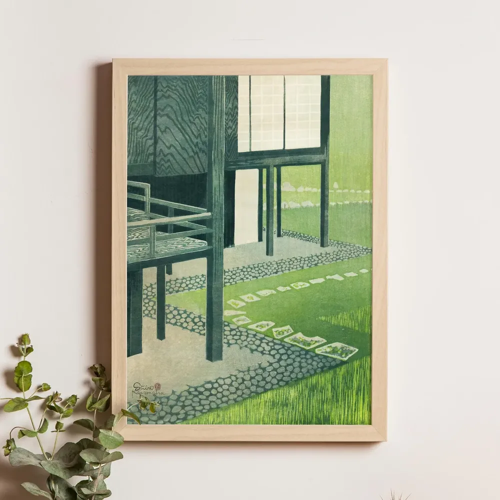 Rainfall In Katsura Detached Palace Ukiyo-e Art Print