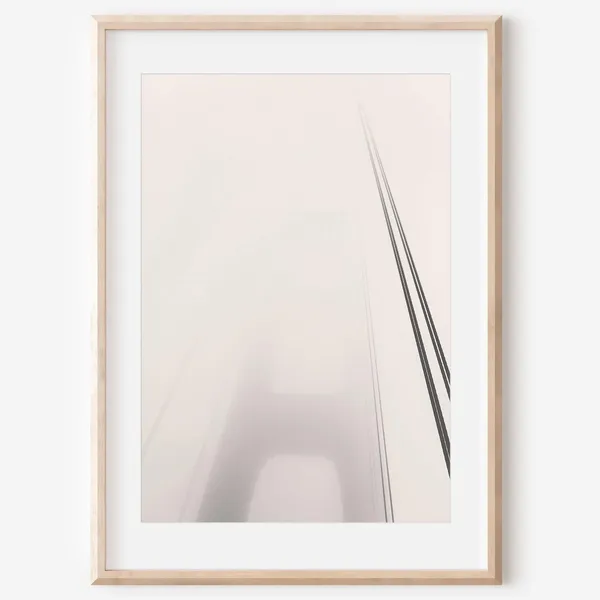 Golden Gate Black and White San Francisco Art Print