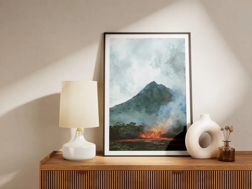 Hawaii Volcanoes National Park Landscape Travel Poster - Image 4