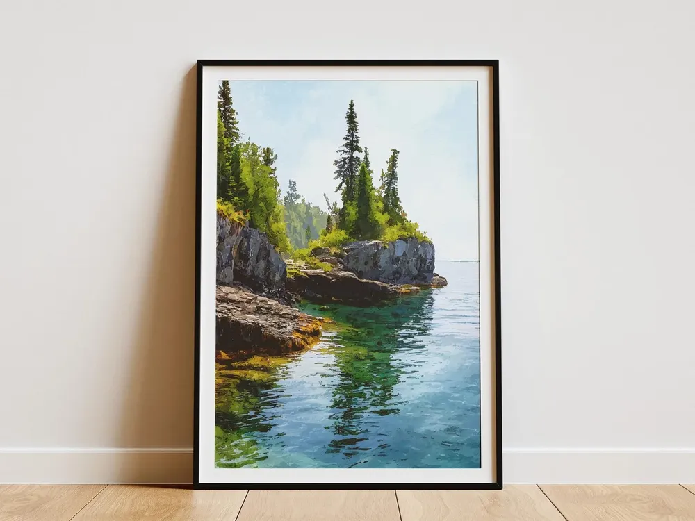 Isle Royale National Park Vintage Travel Poster