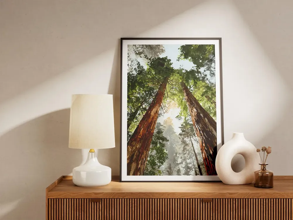 Redwood National Park Travel Poster, Forest Wall Decor - Image 4