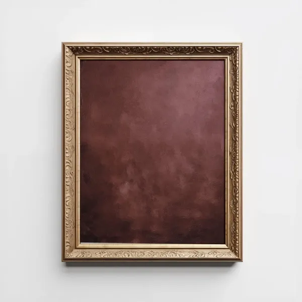 Dark Burgundy Wine Color Oil Painting Art Print