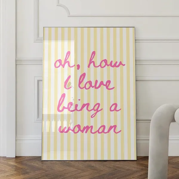 Oh How I Love Being A Woman, Coquette Art Print