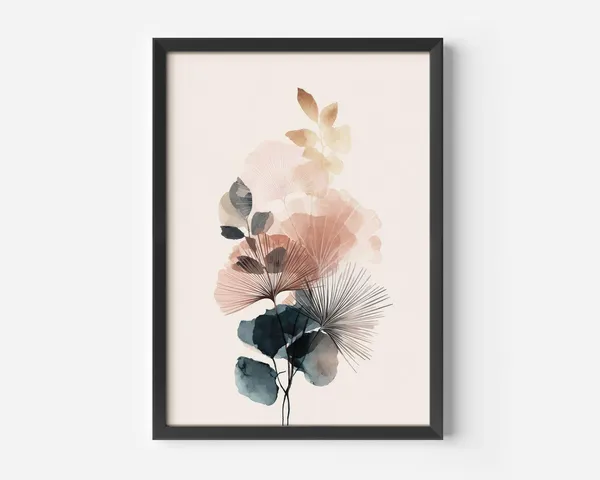 Scandinavian Nature Botanical Illustration Art Print