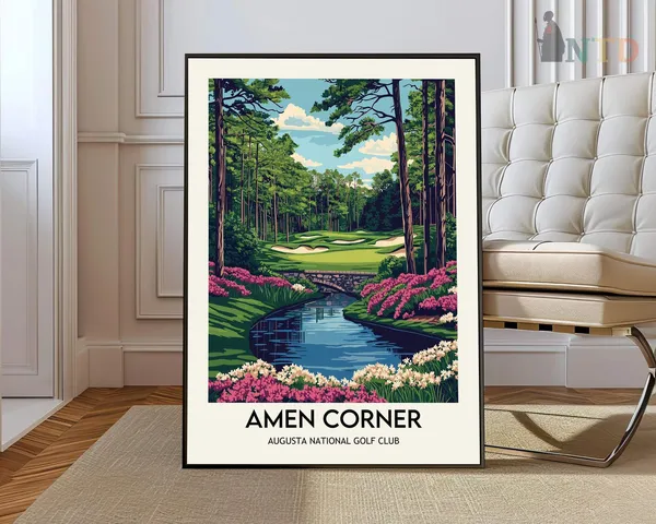 Amen Corner Augusta National Golf Club Art Print