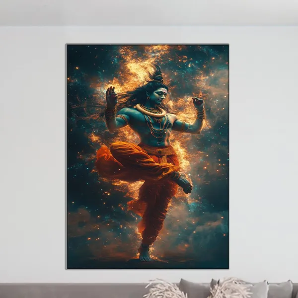 Shiva Cosmic Dance Spiritual Home Decor Poster