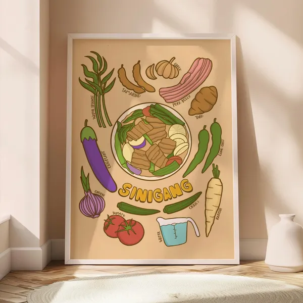Filipino Sinigang Kitchen Art Print, Pinoy Cuisine