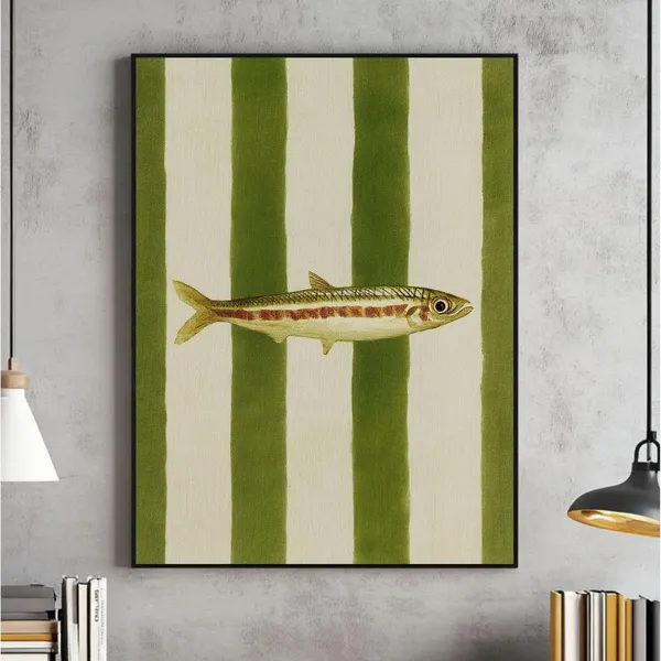 Sardines Kitchen Print Wall Art Print