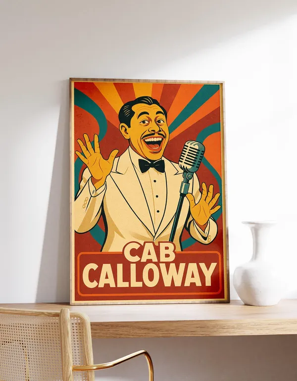 Cab Calloway Jazz Portrait Art Print