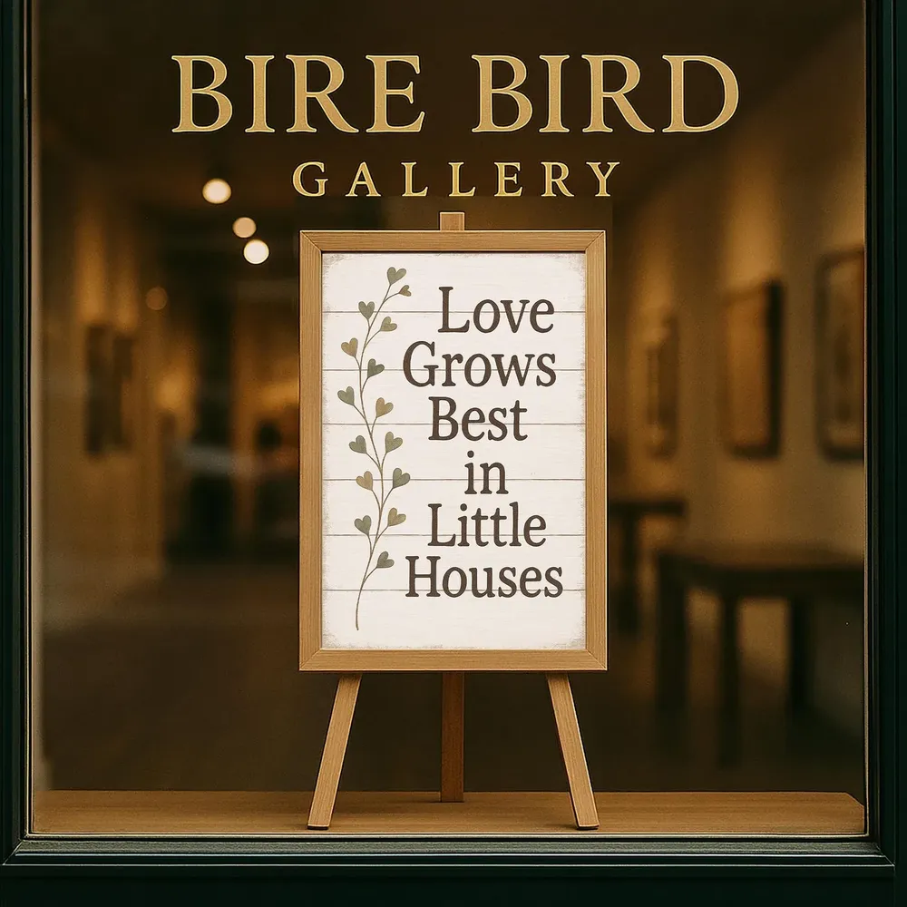 Love Grows Best In Little Houses Quote Print, Farmhouse - Image 5