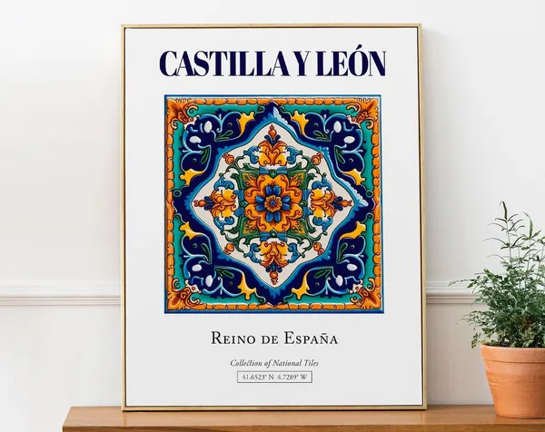 Castilla Y Len Spain Minimalist Travel Poster