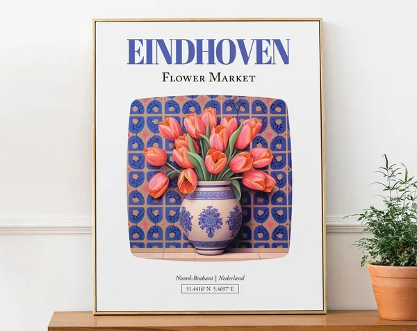 Eindhoven Noordbrabant Tulips Bouquet Art Print