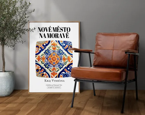 Nov Msto Na Morav, Czech Republic Travel Poster