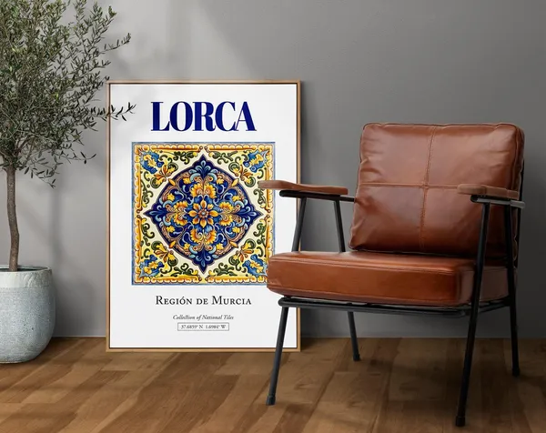 Lorca Regin De Murcia Spain Traditional Tile Art Print