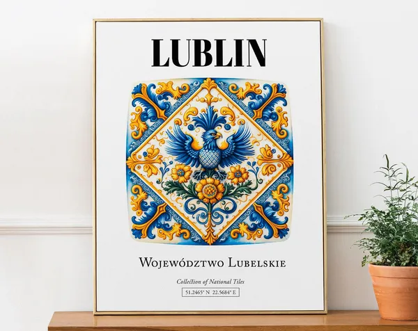 Lublin Wojewdztwo Lubelskie Tile Pattern Art Print