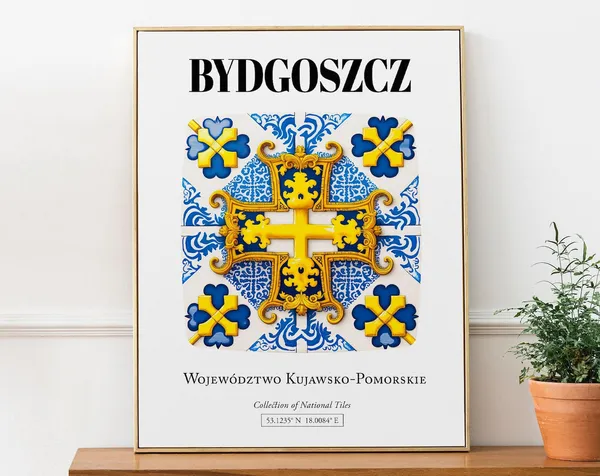 Bydgoszcz Traditional Tile Pattern Art Print