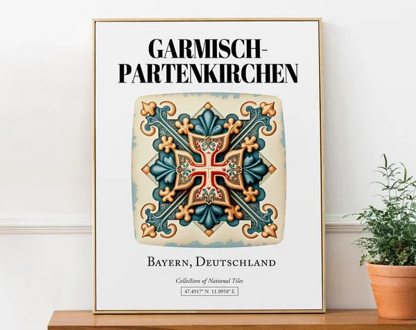 Garmischpartenkirchen Bayern Germany Travel Poster