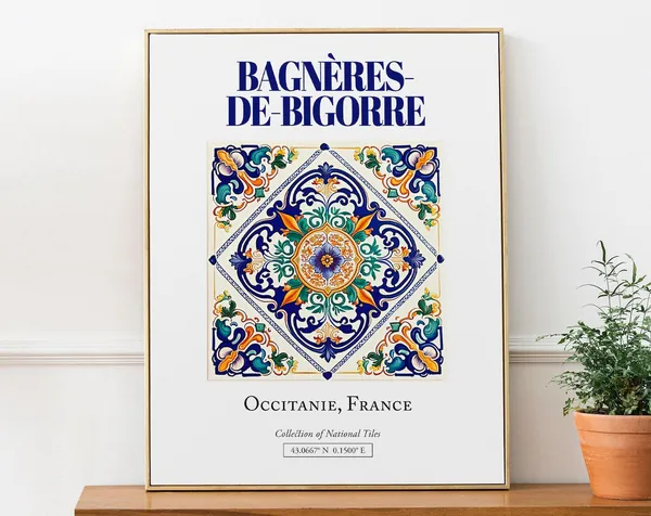 Bagneres-de-Bigorre Occitanie France Travel Poster