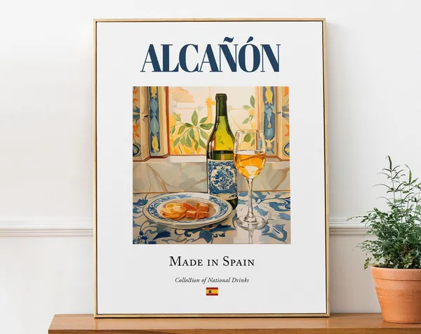 Alcan On Maiolica Tile Traditional Aragon Art Print