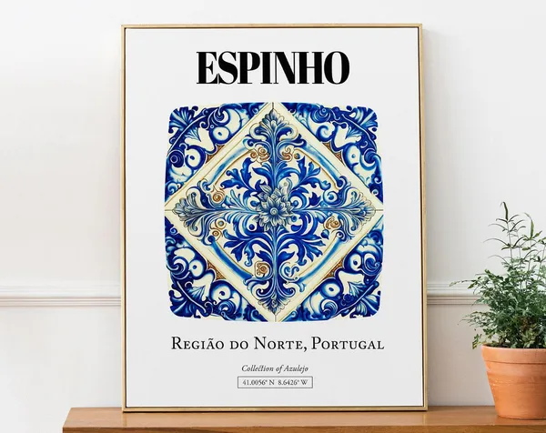 Barcelos Regio Do Norte Portugal Tile Pattern Art Print
