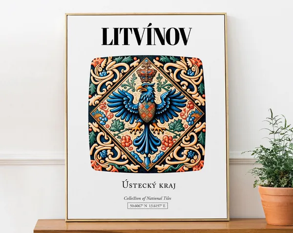 Litvnov Czech Republic Heraldic Eagle Art Print