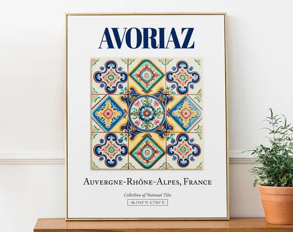 Avoriaz France Minimalist Travel Poster
