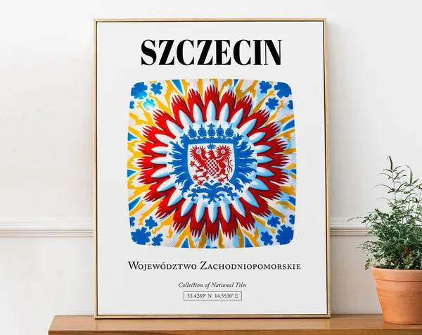 Szczecin Traditional Tile Pattern Art Print